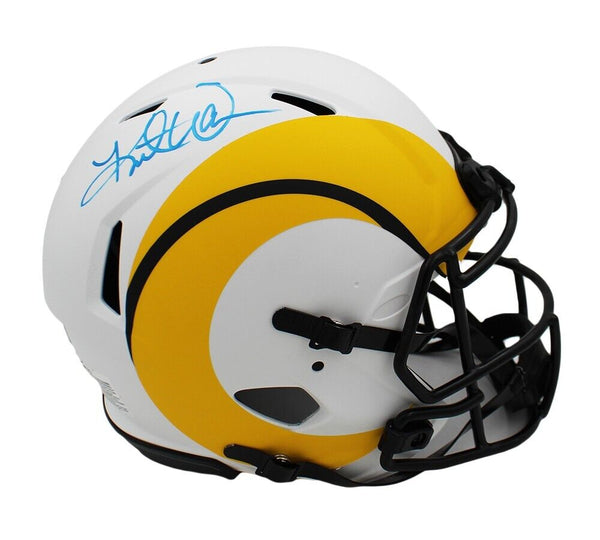 Kurt Warner Signed Los Angeles Rams Speed Authentic Lunar NFL Helmet