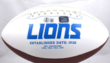 Calvin Johnson Autographed Detroit Lions Logo Football - Beckett W Hologram