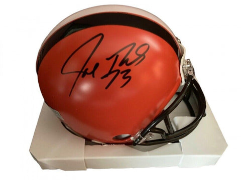 Joe Thomas Signed Browns Mini Helmet (Tri Star) 10xPro Bowl Offensive Tackle