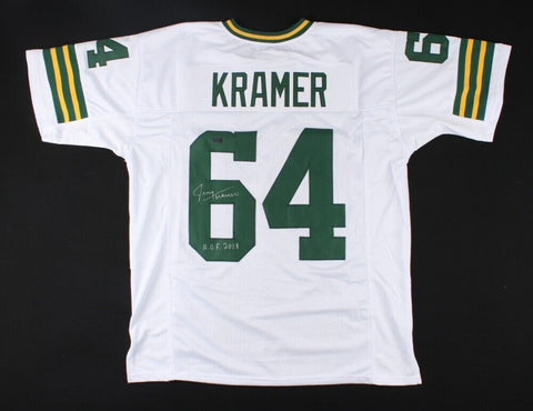 Jerry Kramer Signed Green Bay Packer Jersey Inscribed "H.O.F. 2018" (Radtke COA)