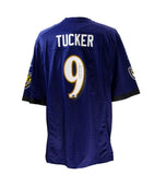 Justin Tucker Signed Nike On Field Purple Football Jersey Ravens Beckett 189225