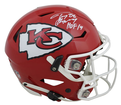 Chiefs Tony Gonzalez "HOF 19" Signed Speed Flex Full Size Helmet BAS Witnessed