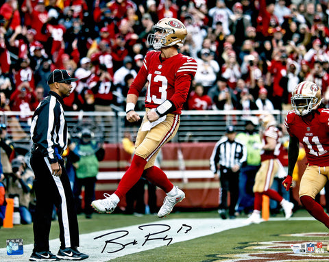 BROCK PURDY AUTOGRAPHED 16X20 PHOTO SAN FRANCISCO 49ERS FANATICS HOLO 229980