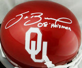 Sam Bradford Autographed Oklahoma Sooners Schutt Mini Helmet w/ HT- Beckett Auth