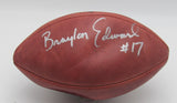 Braylon Edwards Autographed/Inscribed "#7" Wilson Football Browns 176255