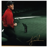 Tiger Woods / Jack Nicklaus Autographed "Masterful" 36" x 18" Photograph UDA