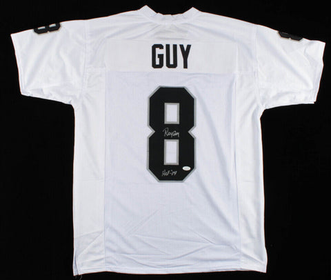 Ray Guy Signed Oakland Raiders Jersey Inscribed "HOF-'14" (JSA) Pro Bowl Punter