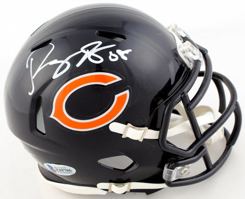 Roquan Smith Signed Bears Mini Helmet (Beckett COA) Chicago 2018 1st Round Pick