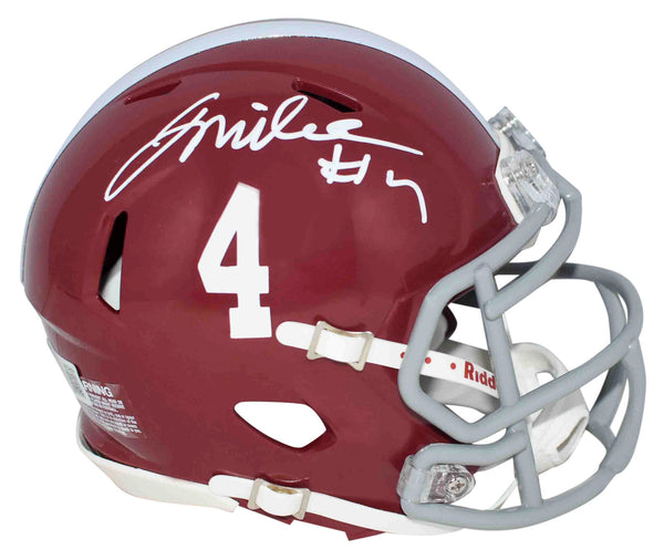 JALEN MILROE AUTOGRAPHED SIGNED ALABAMA CRIMSON TIDE SPEED MINI HELMET BECKETT