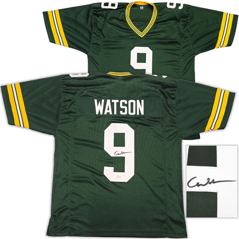 PACKERS CHRISTIAN WATSON AUTOGRAPHED SIGNED GREEN JERSEY BECKETT WITNESS 233367