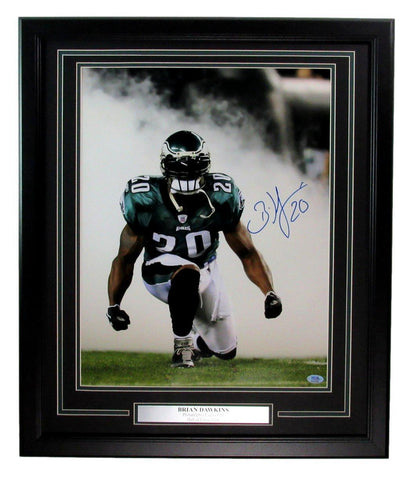 Brian Dawkins HOF Signed 16x20 Photo Philadelphia Eagles Framed PSA/DNA 195525