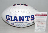 MARK BAVARO AUTOGRAPHED SIGNED NEW YORK GIANTS WHITE LOGO FOOTBALL JSA