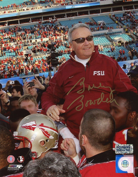 BOBBY BOWDEN AUTOGRAPHED FLORIDA STATE SEMINOLES 8x10 PHOTO - FINAL GAME