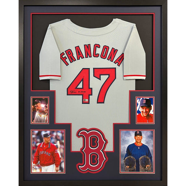 Terry Francona Autographed Signed Framed Boston Red Sox Jersey BECKETT