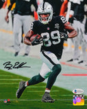 Bryan Edwards Signed LV Raiders 8x10 Running FP Photo - Beckett W Auth *Black