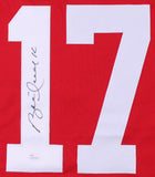 Brett Hull Signed Red Wings Red Jersey (JSA) 741 NHL Goals 4th Highest NHL total