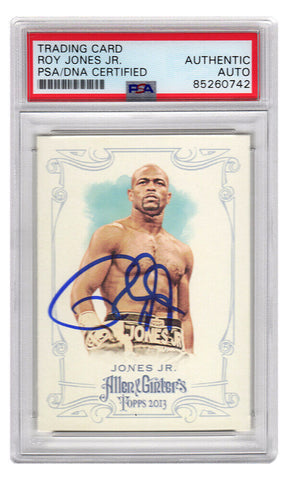 Roy Jones Jr. Signed 2013 Topps Allen & Ginter's Boxing Card #17 - (PSA Slabbed)