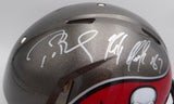 Tom Brady Gronkowski Autographed Full Size Authentic Helmet Buccaneers Fanatics