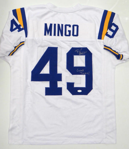 Barkevious Mingo Autographed Geaux Tigers White Jersey- JSA Auth