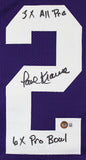 Paul Krause "Stat" Authentic Signed Purple Pro Style Jersey BAS Witnessed