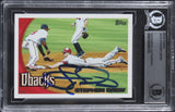 Diamondbacks Stephen Drew Authentic Signed 2010 Topps #274 Card BAS Slabbed