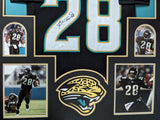 FRAMED JACKSONVILLE JAGUARS FRED TAYLOR AUTOGRAPHED SIGNED JERSEY JSA COA