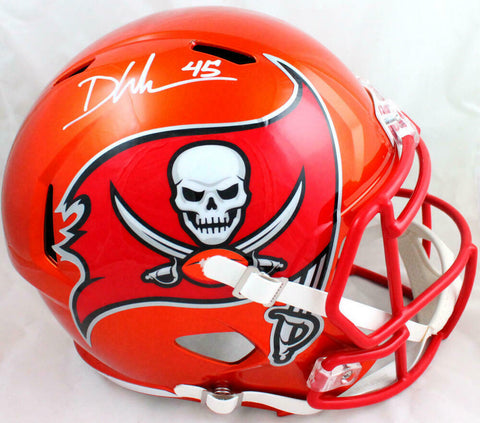 Devin White Signed Tampa Bay Bucs F/S Flash Speed Helmet-Beckett W Hologram