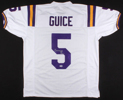 Derrius Guice Signed LSU Tigers Jersey (PSA COA) Redskins Rookie Running Back