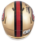 49ers Patrick Willis "HOF 24" Signed 1996-08 TB Speed Mini Helmet BAS Witnessed