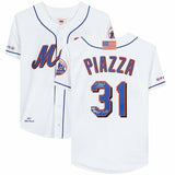 MIKE PIAZZA Autographed "HOF 2016" Mets Authentic White Jersey FANATICS