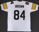 PITTSBURGH STEELERS ANTONIO BROWN AUTOGRAPHED WHITE JERSEY BECKETT BAS 129841