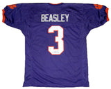 VIC BEASLEY SIGNED AUTOGRAPHED CLEMSON TIGERS #3 PURPLE JERSEY JSA