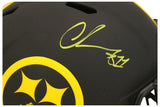 Chase Claypool Autographed Pittsburgh Steelers F/S Eclipse Helmet BAS 29369