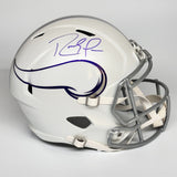 Randy Moss Autographed Signed Minnesota Vikings FS White Replica Helmet Beckett