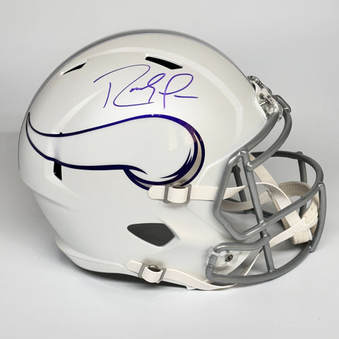 Randy Moss Autographed Signed Minnesota Vikings FS White Replica Helmet Beckett