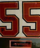 Derrick Brooks Signed Tampa Bay Buccaners 35 x 43 Framed Jersey / 11xPro Bowl LB