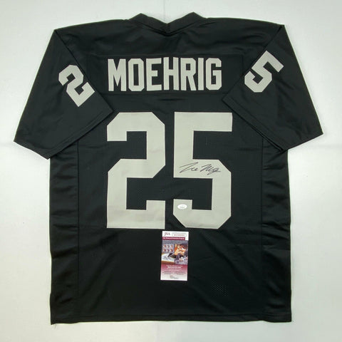 Autographed/Signed Trevon Moehrig Las Vegas Oakland Black Jersey JSA COA