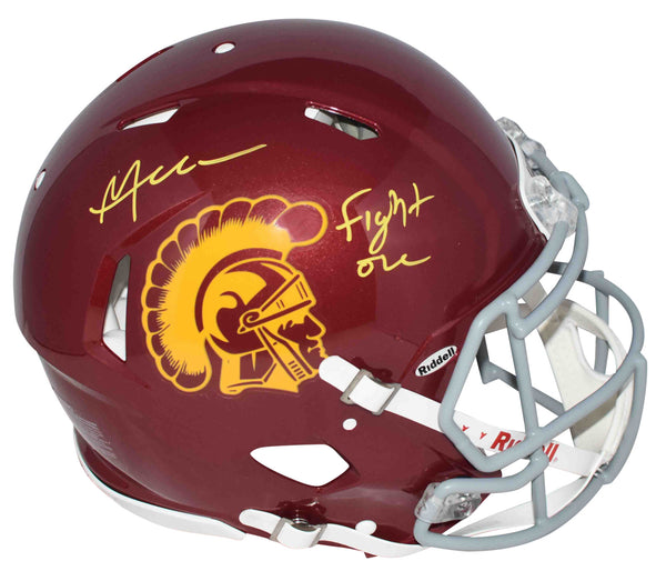 MALACHI NELSON SIGNED USC TROJANS AUTHENTIC SPEED HELMET BECKETT W/ FIGHT ON