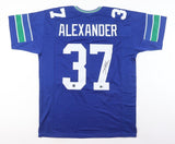 Shaun Alexander Signed Seattle Seahawks Jersey (Beckett) 2005 NFL MVP Running Bk