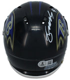 Zay Flowers Autographed Baltimore Ravens Mini Speed Helmet Beckett