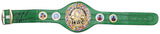 MIKE TYSON AUTOGRAPHED GREEN WBC WORLD CHAMPIONSHIP BELT BECKETT WITNESS 210832