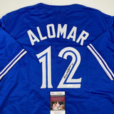 Autographed/Signed Roberto Alomar Toronto Blue Baseball Jersey JSA COA