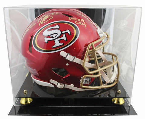 49ers Patrick Willis "3x Insc" Signed Flash F/S Speed Proline Helmet W/ Case BAS