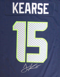 SEAHAWKS JERMAINE KEARSE AUTOGRAPHED BLUE NIKE JERSEY SIZE L MCS HOLO 106265