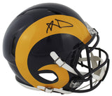 Rams Aaron Donald Signed 1981-99 TB F/S Speed Proline Helmet w/ Case BAS Witness