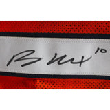 Bo Nix Autographed/Signed Pro Style Orange XL Jersey Beckett 44980