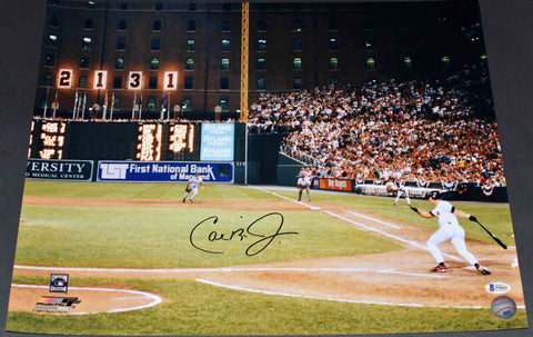 CAL RIPKEN JR SIGNED AUTOGRAPHED BALTIMORE ORIOLES 2131 16x20 PHOTO BECKETT