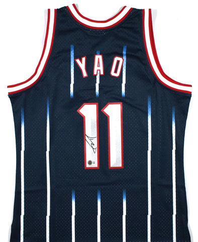 Yao Ming Autographed Houston Rockets Mitchell & Ness Jersey - Beckett W Hologram