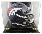 Broncos Javonte Williams Signed Full Size Speed Rep Helmet W/ Case BAS Witnessed