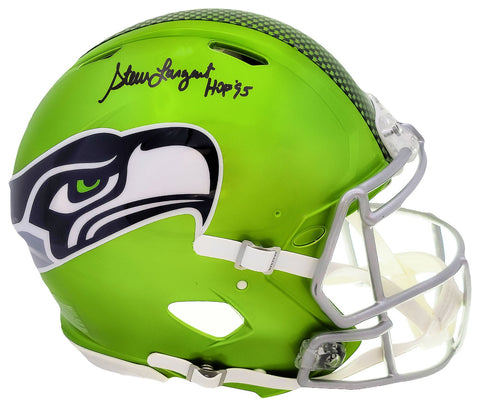 STEVE LARGENT AUTOGRAPHED SEAHAWKS FLASH FULL SIZE AUTHENTIC HELMET MCS 210459